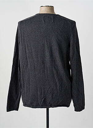 Pull stretch manches longues gris BONOBO JEANS homme