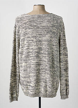 Pull stretch manches longues blanc BONOBO JEANS homme