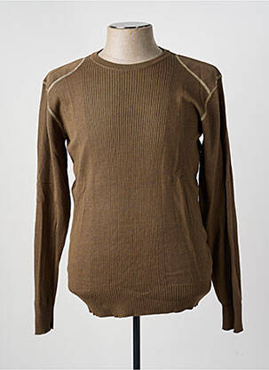 Pull stretch manches longues vert LA REDOUTE homme