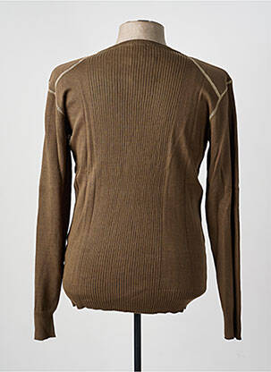 Pull stretch manches longues vert LA REDOUTE homme