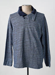 Pull stretch manches longues bleu BONOBO JEANS homme