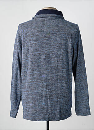 Pull stretch manches longues bleu BONOBO JEANS homme