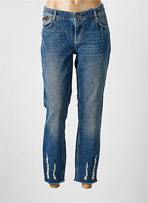 Jeans coupe slim tissage brut taille normale bleu BONOBO JEANS femme