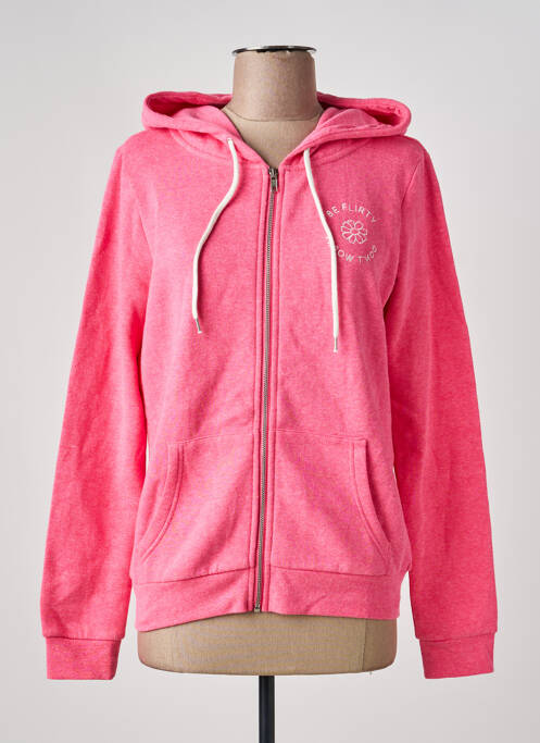 Veste casual col rond rose CACHE CACHE femme
