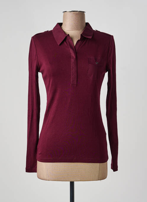 Polo manches longues manches longues rouge PHILDAR femme