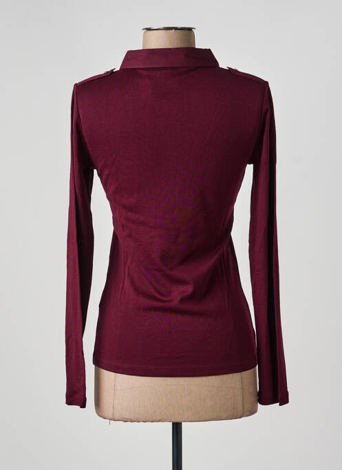 Polo manches longues manches longues rouge PHILDAR femme