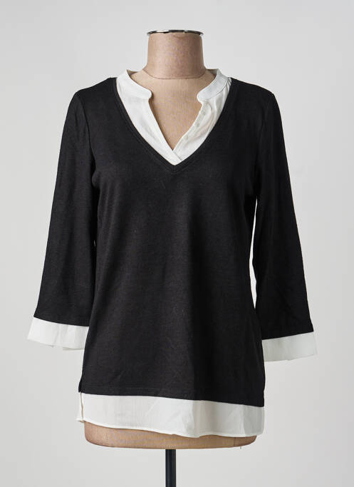 Top stretch manches longues noir PHILDAR femme