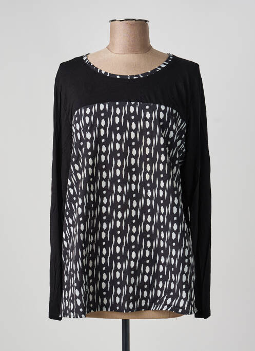 Top stretch manches longues noir PHILDAR femme