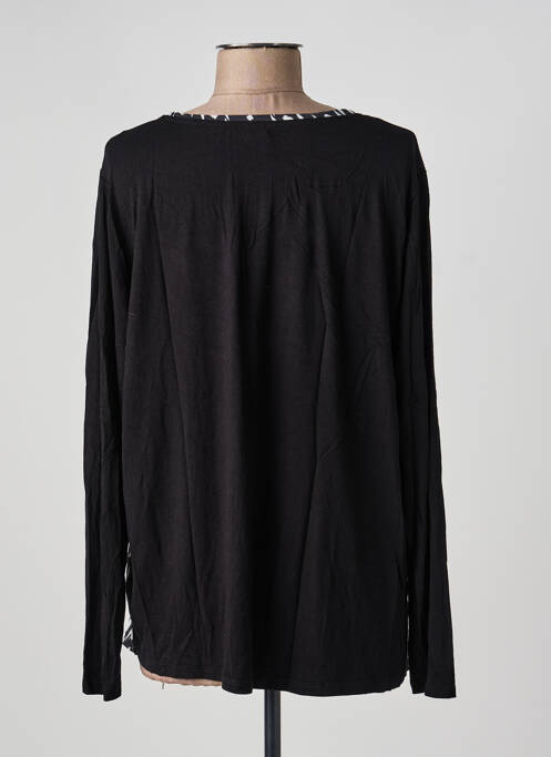 Top stretch manches longues noir PHILDAR femme