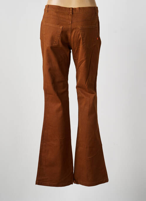 Jean coupe flare taille normale taille normale marron ANNE ELISABETH femme