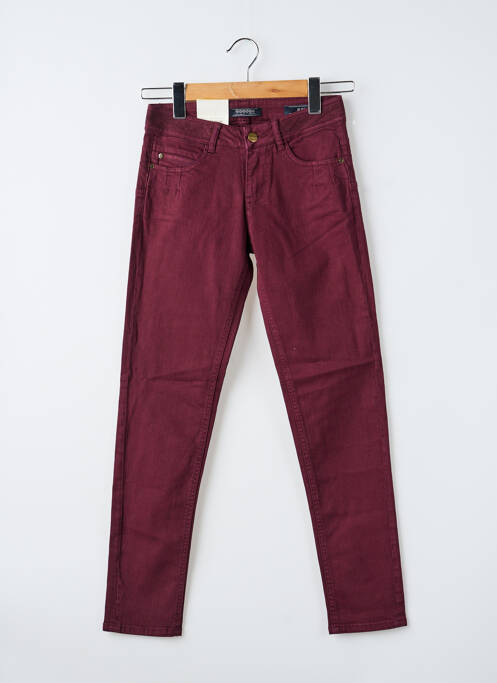 Jeans skinny tissage brut taille normale violet BONOBO JEANS femme