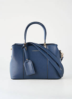 Sac multipoches forme rectangulaire bleu LAPHRODITE femme