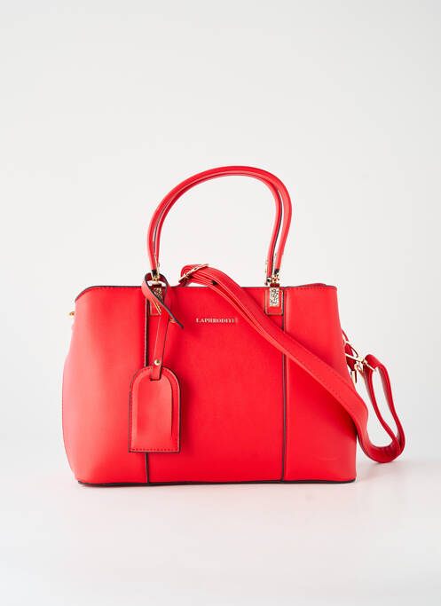 Sac multipoches forme rectangulaire rouge LAPHRODITE femme
