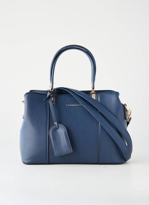 Sac multipoches forme rectangulaire bleu LAPHRODITE femme