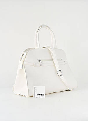 Sac multipoches forme trapèze blanc LAPHRODITE femme