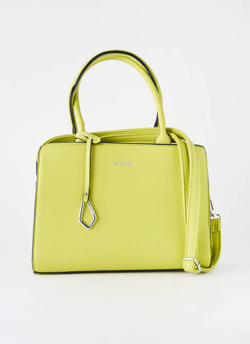 Sac multipoches forme rectangulaire vert YY COVERI femme