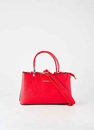 Sac bandoulière amovible forme rectangulaire rouge LAPHRODITE femme