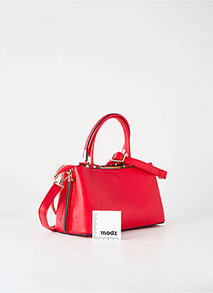 Sac bandoulière amovible forme rectangulaire rouge LAPHRODITE femme