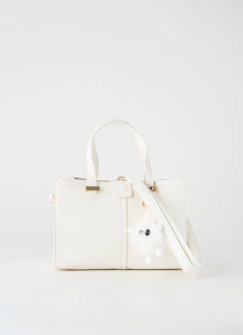 Sac multipoches forme rectangulaire blanc LAPHRODITE femme