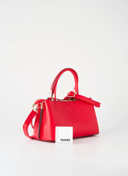 Sac multipoches forme rectangulaire rouge LAPHRODITE femme
