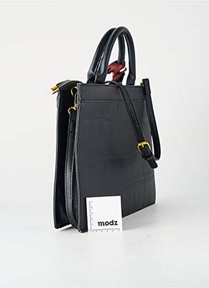 Sac multipoches forme rectangulaire noir FEELOOK femme