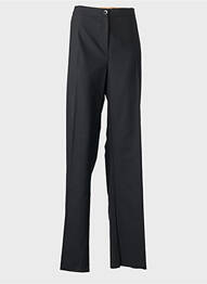 Pantalon large fermeture zippée sous rabat boutonné taille normale noir MARINA RINALDI femme