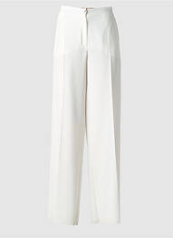 Pantalon large tissage popeline taille normale blanc MARINA RINALDI homme