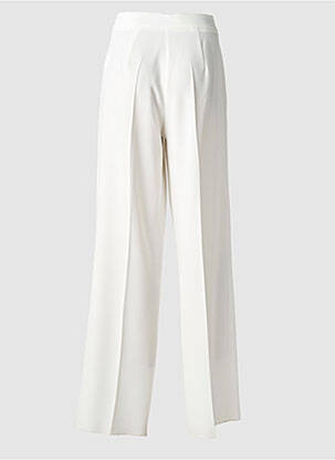 Pantalon large tissage popeline taille normale blanc MARINA RINALDI homme