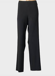 Pantalon droit tissage popeline taille normale noir SAINT HILAIRE femme