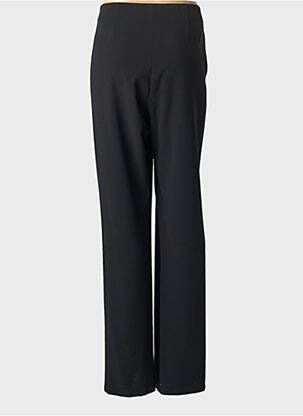 Pantalon droit tissage popeline taille normale noir SAINT HILAIRE femme