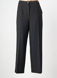 Pantalon large fermeture zippée sous rabat boutonné taille normale noir MARINA RINALDI femme