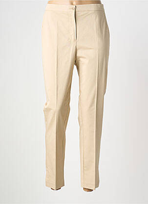 Pantalon 7/8 stretch taille normale beige MARINA RINALDI femme