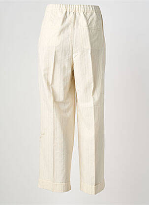 Pantalon droit taille élastique taille normale beige MARINA RINALDI femme