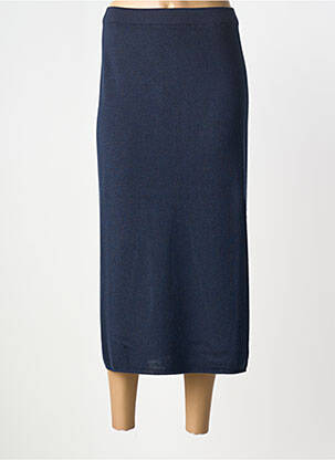 Jupe longue coupe droite bleu MARINA RINALDI femme