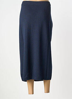 Jupe longue coupe droite bleu MARINA RINALDI femme