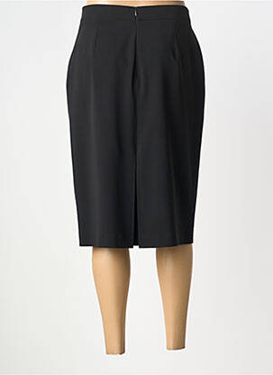 Jupe mi-longue coupe droite noir SAINT HILAIRE femme