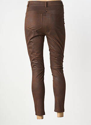 Pantalon slim stretch taille normale marron MARINA RINALDI femme