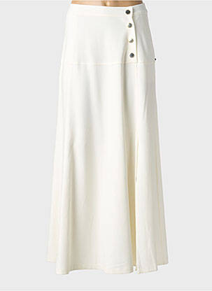 Jupe longue coupe droite blanc MARINA RINALDI femme