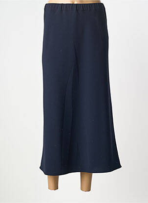 Jupe longue tissage crêpe bleu MARINA RINALDI femme