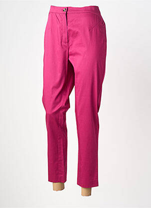 Pantalon 7/8 stretch taille normale rose MARINA RINALDI femme