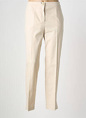 Pantalon droit stretch taille normale beige MARINA RINALDI femme