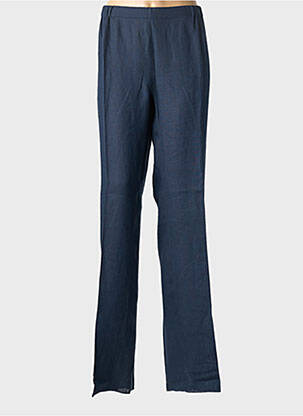 Pantalon droit taille élastique taille normale bleu MARINA RINALDI femme