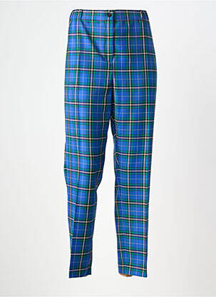 Pantalon droit tissage popeline taille normale bleu MARINA RINALDI femme