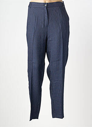 Pantalon droit stretch taille normale bleu MARINA RINALDI femme