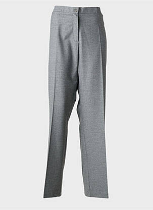 Pantalon droit stretch taille normale gris DEVERNOIS femme