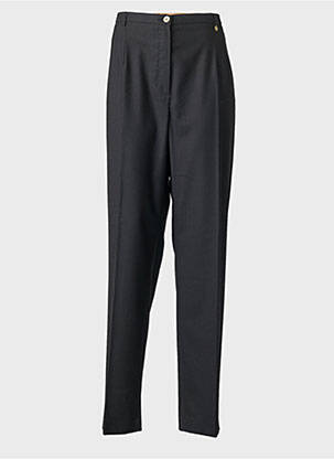 Pantalon droit stretch taille normale noir SAINT HILAIRE femme