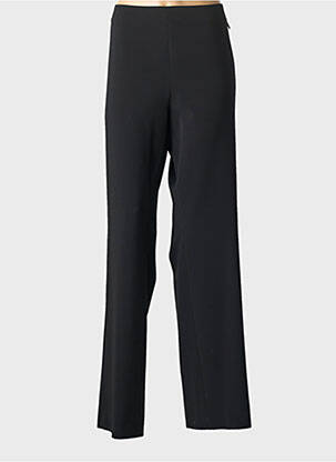 Pantalon droit tissage popeline taille normale noir SAINT HILAIRE femme