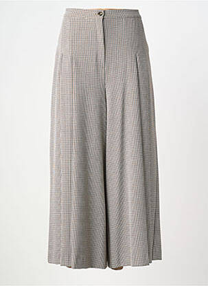 Pantalon large fermeture zippée sous rabat boutonné taille normale gris MARINA RINALDI femme