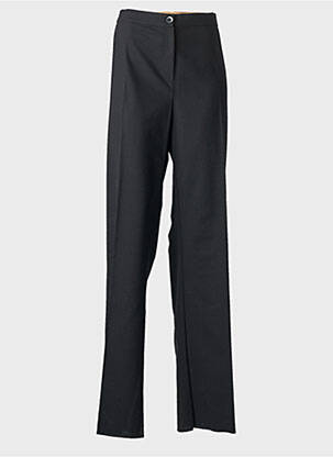 Pantalon large fermeture zippée sous rabat boutonné taille normale noir MARINA RINALDI femme