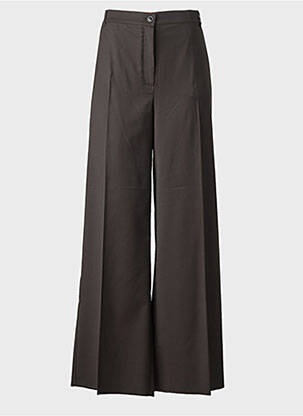 Pantalon large fermeture zippée sous rabat boutonné taille normale noir MARINA RINALDI femme